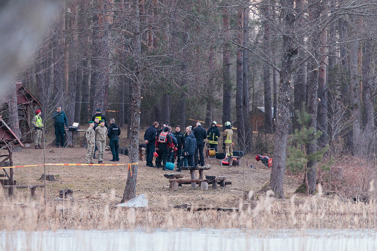 Drone crash in Varėna district, in March (associative photo)