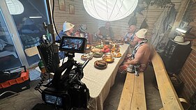 Grupių „16 Hz“ ir „Jonis“ klipo filmavimo akimirka Grupių „16 Hz“ ir „Jonis“ klipo filmavimo akimirka