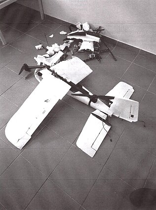 Šalčininkų rajone nutupdytas kontrabandinius rūkalus skraidinęs dronas