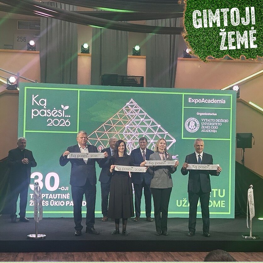 LRT./Rūtos Simanavičienės, VDU ŽŪA vykusios parodos „Ką pasėsi...2026“ atidarymo ceremonija.