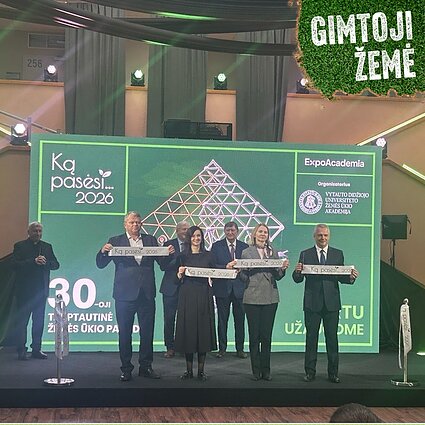 VDU ŽŪA vykusios parodos „Ką pasėsi...2026“ atidarymo ceremonija.