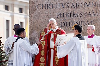 Popiežius Leonas XIV per Verbų sekmadienio mišias Popiežius Leonas XIV per Verbų sekmadienio mišias