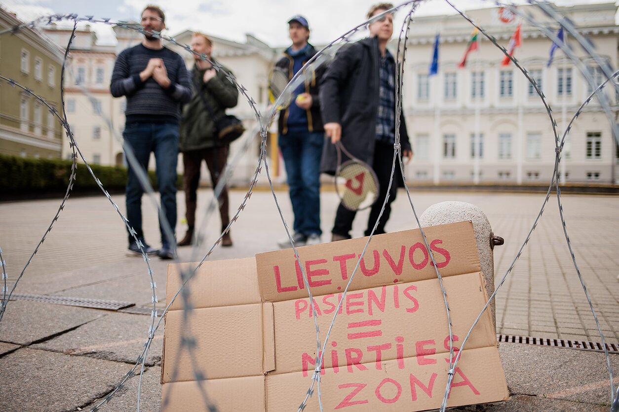 Protestas prieš pabėgėlių ir kitų migrantų išstūmimų legalizavimą Lietuvoje