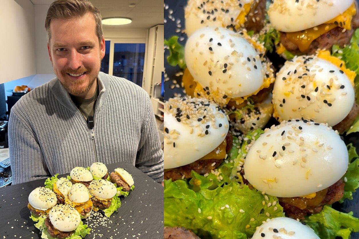 Marius Siparis pasidalijo burgerių iš kiaušinių receptu