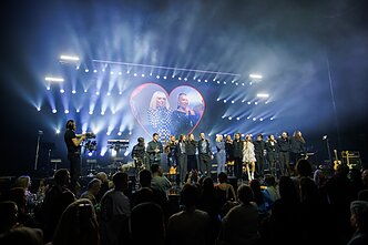 Viktorijos ir „Vitražo“ koncerto akimirka Viktorijos ir „Vitražo“ koncerto akimirka