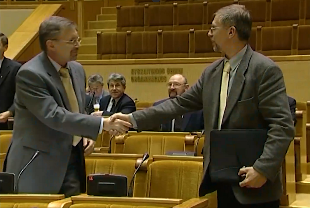 Gediminas Kirkilas ir jo antrininkas 2003 metais Gediminas Kirkilas ir jo antrininkas 2003 metais