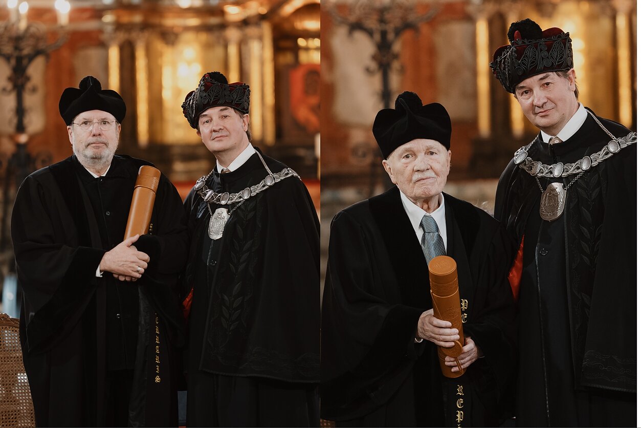 VU garbės garbės daktaro vardai suteikti Petrui Repšiui ir Maurizio Ferrariui VU garbės garbės daktaro vardai suteikti Petrui Repšiui ir Maurizio Ferrariui