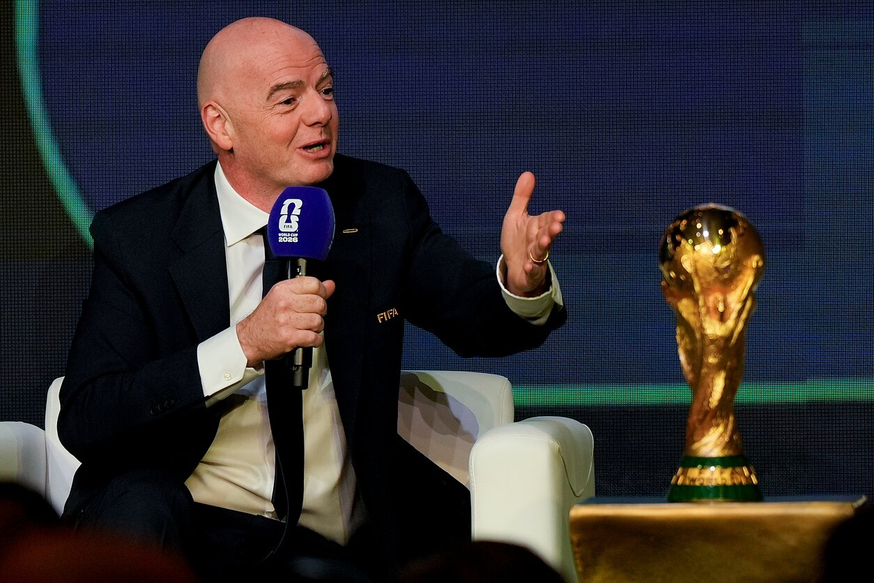 FIFA prezidentas Giannis Infantino FIFA prezidentas Giannis Infantino