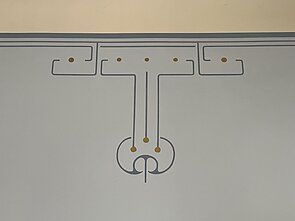 „Art nouveau“ stiliaus sienų dekoras