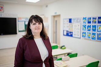 Директор начальной школы Антакальниса в Вильнюсе Анета Лапцун