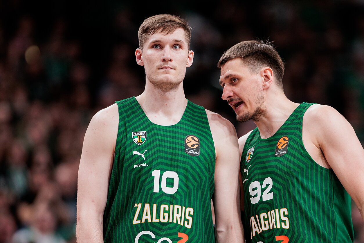 Ąžuolas Tubelis ir Edgaras Ulanovas, Eurolyga: Kauno „Žalgiris“ – „Dubai Basketball“ Ąžuolas Tubelis ir Edgaras Ulanovas, Eurolyga: Kauno „Žalgiris“ – „Dubai Basketball“