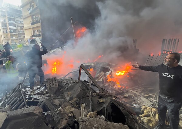 Israel strikes the Lebanese capital Beirut Israel strikes the Lebanese capital Beirut