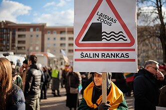 Protestas „Šalin rankas nuo laisvo žodžio. Nepasiduosime“