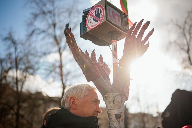 Protestas „Šalin rankas nuo laisvo žodžio. Nepasiduosime“
