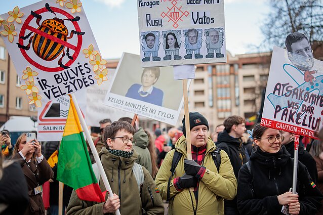 Protestas „Šalin rankas nuo laisvo žodžio. Nepasiduosime“