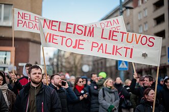 Protestas „Šalin rankas nuo laisvo žodžio. Nepasiduosime“ Protestas „Šalin rankas nuo laisvo žodžio. Nepasiduosime“