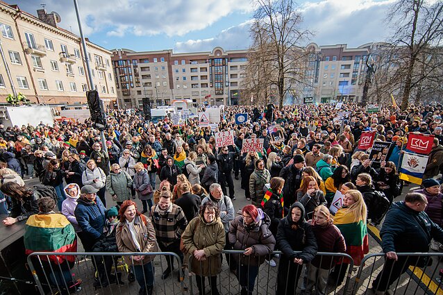 Protestas „Šalin rankas nuo laisvo žodžio. Nepasiduosime“