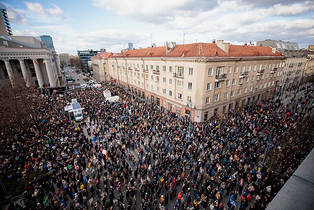 Protestas „Šalin rankas nuo laisvo žodžio. Nepasiduosime“