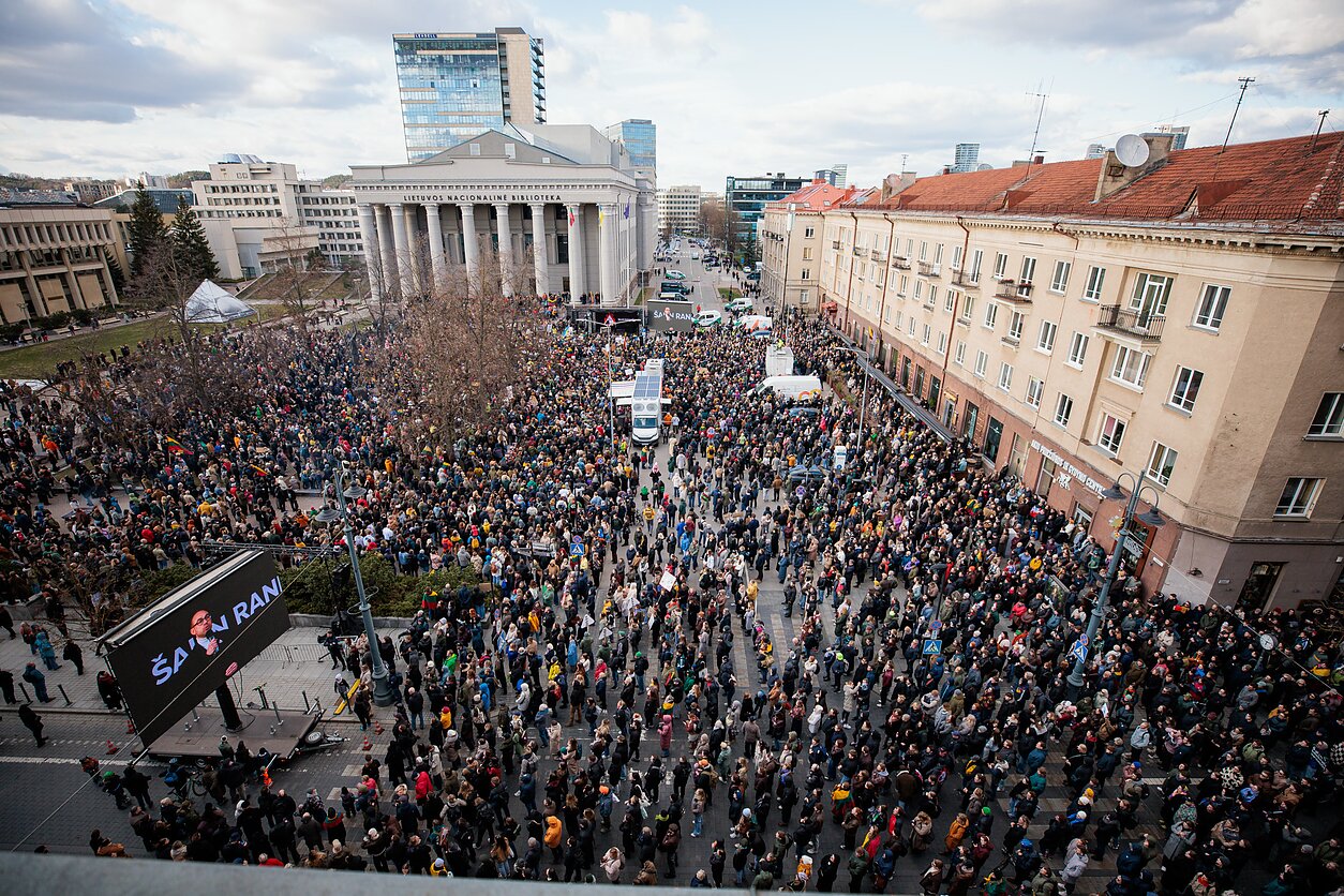 Protestas „Šalin rankas nuo laisvo žodžio. Nepasiduosime“ Protestas „Šalin rankas nuo laisvo žodžio. Nepasiduosime“