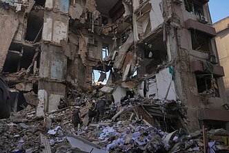 Izraelio smūgių Libano sostinei Beirutui padariniai
