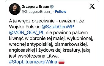 Grzegorz Braun o Litwie