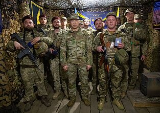 Oleksandras Syrskis su Ukrainos kariais Oleksandras Syrskis su Ukrainos kariais