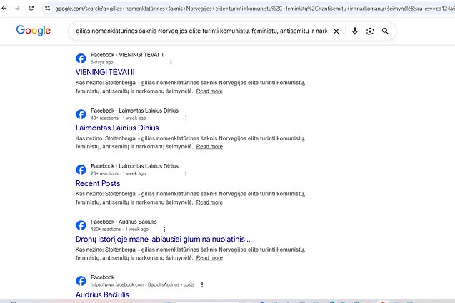 Įrašas socialiniame tinkle ištrintas, bet paieškos sistemose dar matomas
