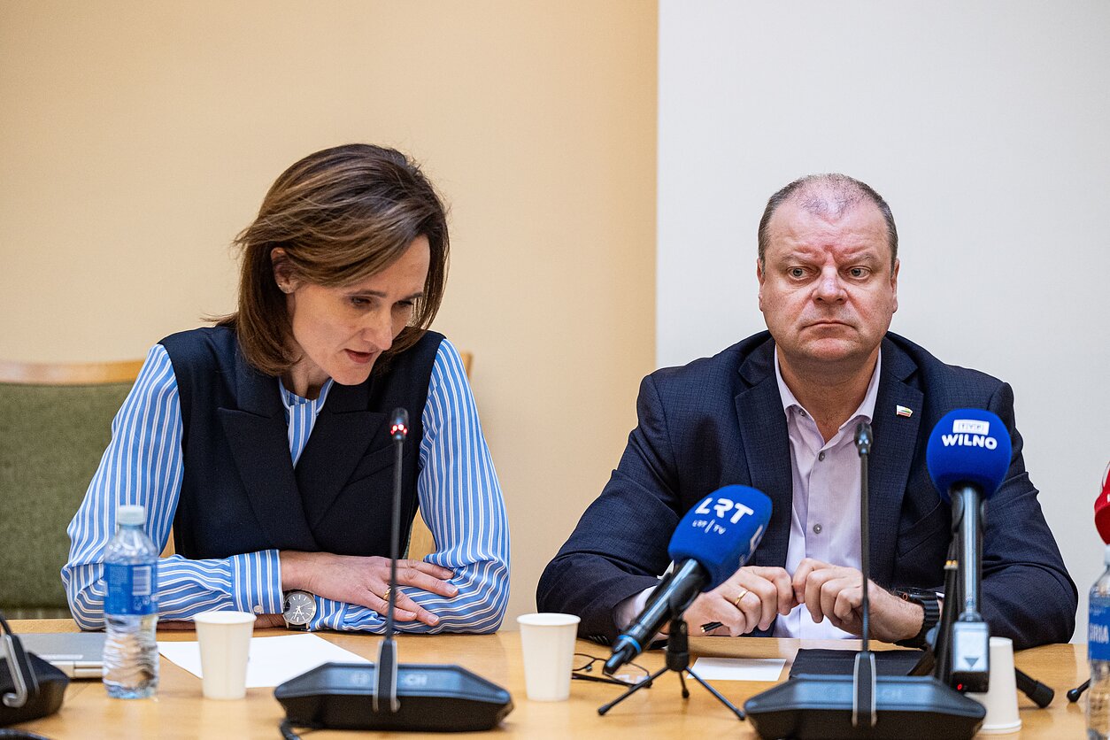 Viktorija Čmilytė-Nielsen ir Saulius Skvernelis