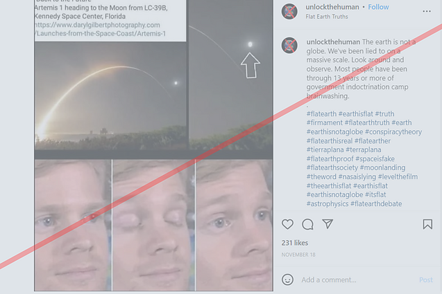 Socialiniuose tinkluose plintančios sąmokslo teorijos apie „Artemis II“ misiją