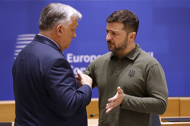 Viktoras Orbanas ir Volodymyras Zelenskis Viktoras Orbanas ir Volodymyras Zelenskis