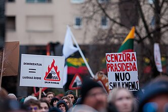 Protestas „Šalin rankas nuo laisvo žodžio. Nepasiduosime“