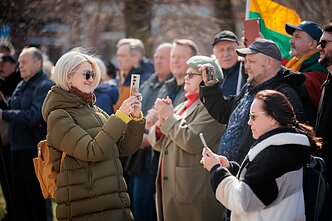 Nepriklausomybės aikštėje – protestas dėl Kapčiamiesčio girios išsaugojimo