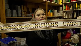 Urtė Salikaitė-Pranckūnienė with a graduation stash