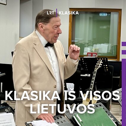 Ilgametis Šiaulių pučiamųjų orkestro vadovas dirigentas Sigitas Vaičiulionis .