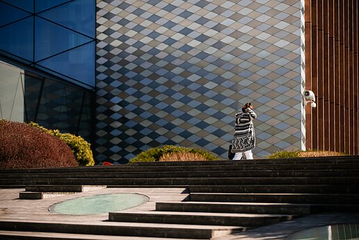 Viilnius central business district that houses the headquarters of major banks and their pension fund management subsidiaries