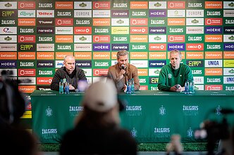 Mindaugas Kasperūnas, Andrius Skerla ir Andrius Tapinas. Vilniaus „Žalgirio“ konferencija