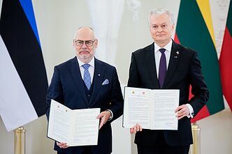 Estonian President Alar Karis and Lithuanian President Gitanas Nausėda Estonian President Alar Karis and Lithuanian President Gitanas Nausėda