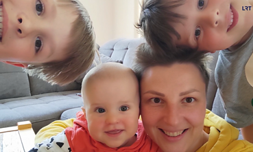 G. Šavinienė vaikų būryje G. Šavinienė vaikų būryje