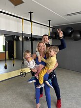 Monika Venskaitienė su šeima