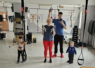 Monika Venskaitienė su šeima