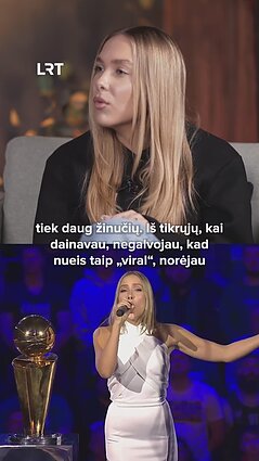 Paulina Paukštaitytė apie himno giedojimą KMT finale: tai labai didelė atsakomybė