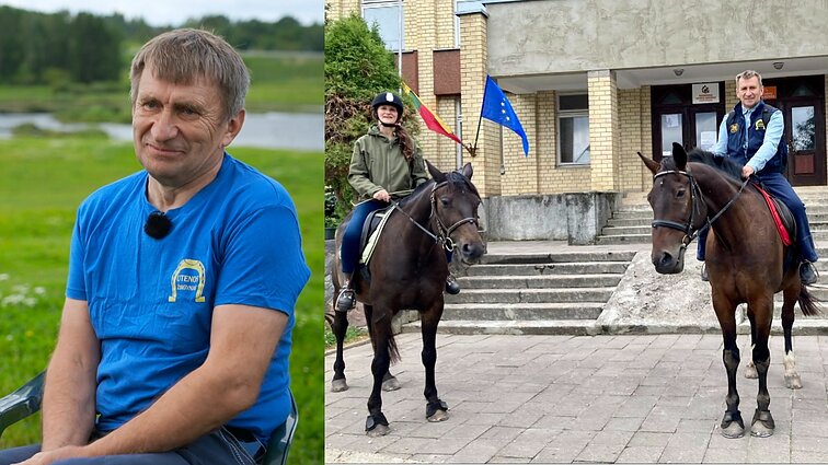 Utenos žirgyno šeimininkas Leonardas spindi meile žirgams: „Jojam net balsuoti rinkimuose“