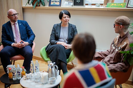 Lion Ceccah apsilankė Užsienio reikalų ministerijoje