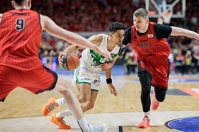 Maodo Lo ir Artūras Giedraitis. LKL: Vilniaus „Rytas“ – Kauno „Žalgiris“
