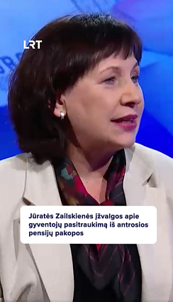 Zailskienės įžvalgos apie gyventojų pasitraukimą iš antrosios pensijų pakopos