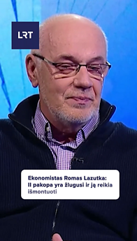 Ekonomistas Lazutka: II pakopa yra žlugusi ir ją reikia išmontuoti