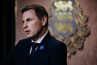 Estijos gynybos ministras Hanno Pevkuras