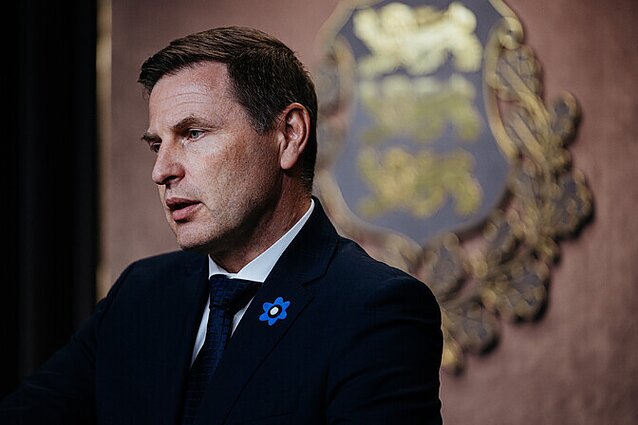 Estijos gynybos ministras Hanno Pevkuras