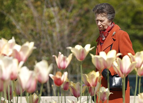 Princesė Anne karalienės Elžbietos II sode