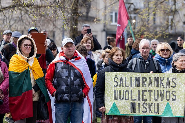 Protestas prieš Kapčiamiesčio poligoną